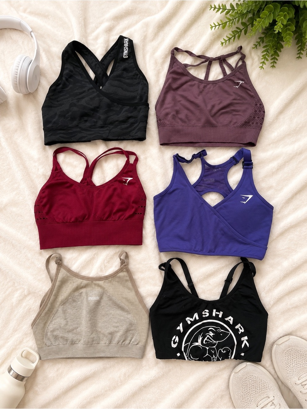 Gymshark Sports Bra Collection Bundle Size Small